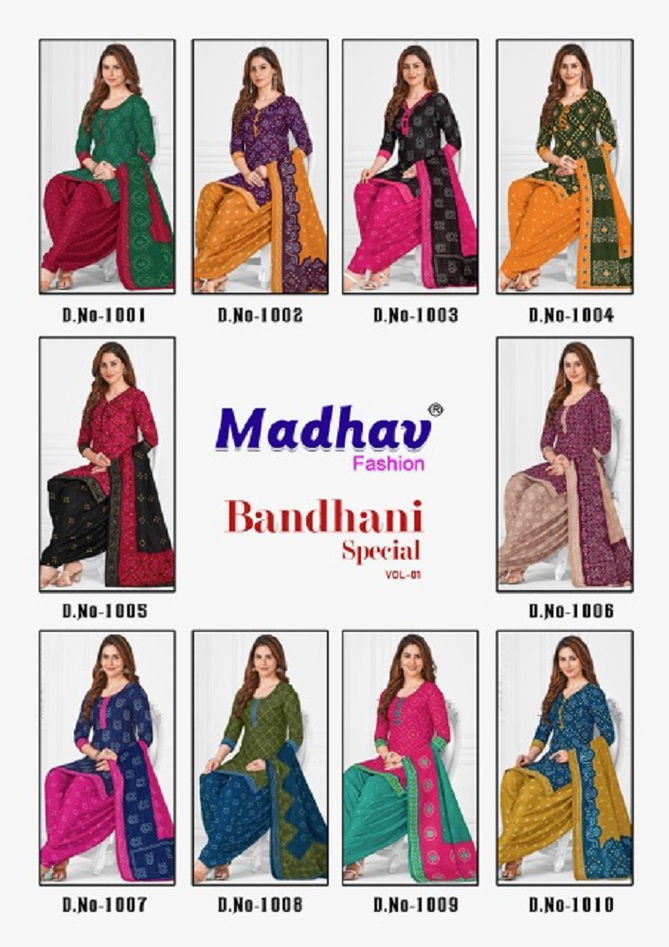 Bandhni Special Vol 1 By Madhav Printed Cotton Dress Material Wholesale Price In Surat
